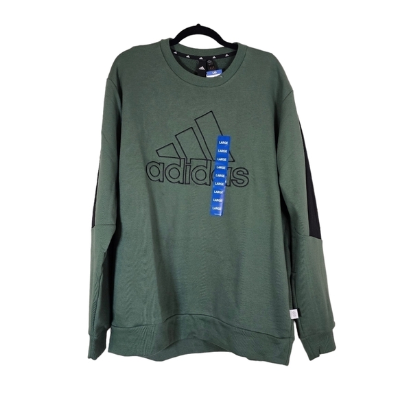 ADIDAS MEN'S CREW NECK SWEATSHIRT•SIZE LARGE - Picture 5 of 13